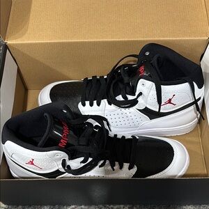 Nike Jordan Access Black and White High-Top Sneakers